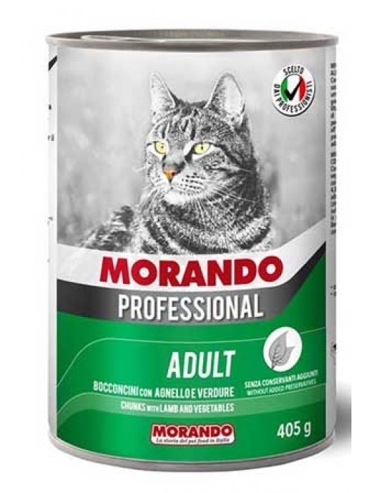 MORANDO PROFESSIONAL CAT ΚΟΜΜΑΤΑΚΙΑ ΑΡΝΙ & ΛΑΧΑΝΙΚΑ 405GR	