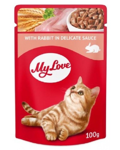 MY LOVE CAT RABBIT IN SAUCE 100GR