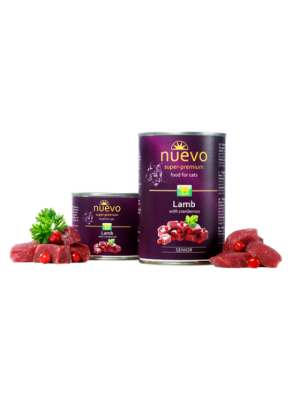 NUEVO CAT SENIOR ΑΡΝΙ & CRANBERRIES 200gr