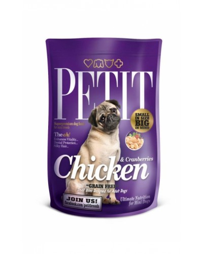 PETIT ADULT CHICKEN & CRANBERRIES 300GR