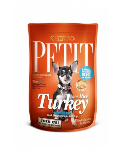 PETIT ADULT TURKEY LOW GRAIN 1,5kg