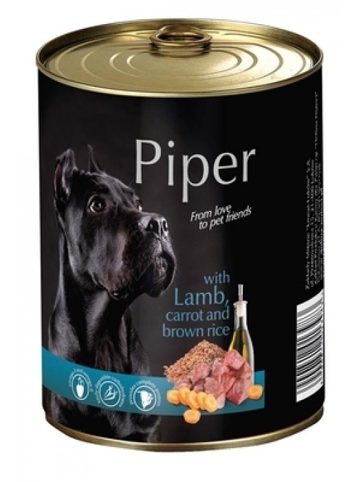 PIPER ADULT ΑΡΝΙ, ΚΑΡΌΤΟ & ΚΑΣΤΑΝΟ ΡΥΖΙ 800GR