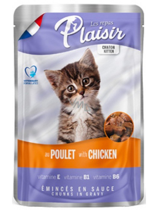 PLAISIR KITTEN CHICKEN IN GRAVY 100GR