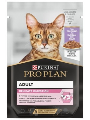 ProPlan Delicate Digestion Γαλοπούλα σε Σάλτσα 85gr