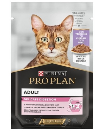 ProPlan Delicate Digestion Γαλοπούλα σε Σάλτσα 85gr