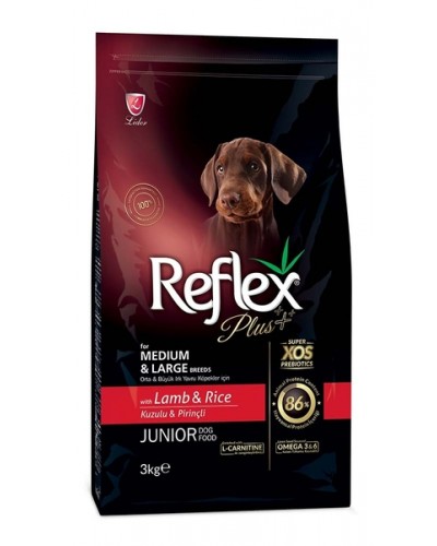 Reflex Plus Junior Medium & Large Αρνί 3kg