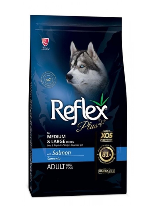 REFLEX PLUS MEDIUM & LARGE ADULT ΣΟΛΟΜΟΣ 15KG