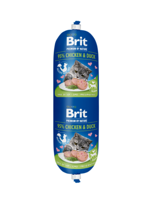 BRIT PREMIUM BY NATURE CAT SAUSAGE CHICKEN & DUCK 180GR (ΚΟΤΟΠΟΥΛΟ & ΠΑΠΙΑ)