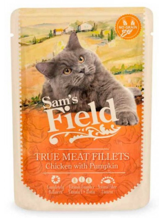 SAM'S FIELD CAT POUCH ADULT CHICKEN 85g