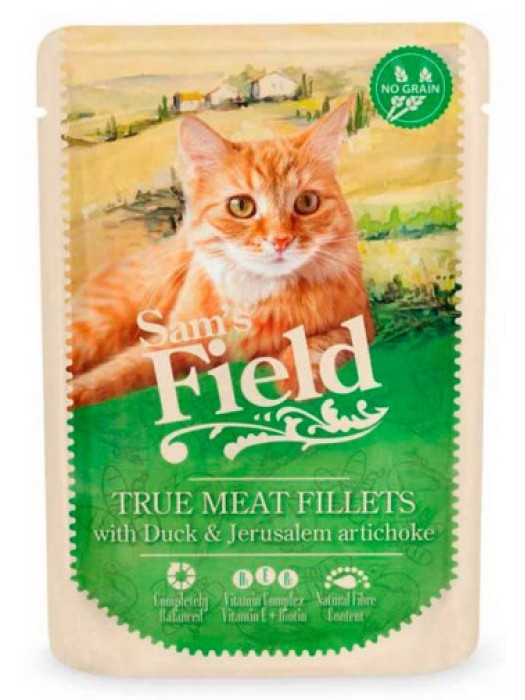 SAM'S FIELD CAT POUCH ADULT DUCK 85g