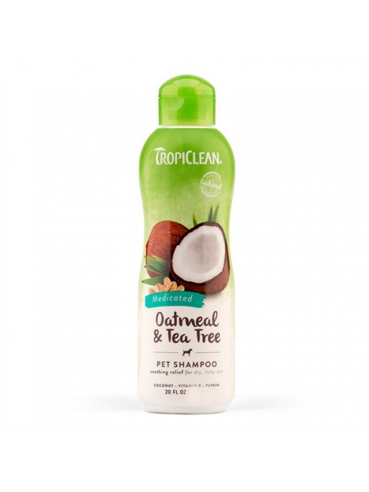 TROPICLEAN OATMEAL & TEA TREE SHAMPOO 592ML 