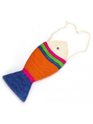 FISHY SCRATCH TOY 36X16CM