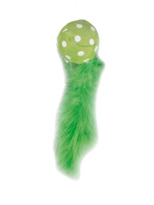 POLKA BALL WITH FEATHER 14cm