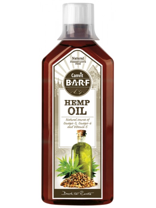 CANVIT BARF HEMP OIL 500ML (Αντιμετωπιση δερματικων προβληματων και ατοπιας)