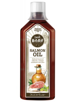 CANVIT BARF SALMON OIL 500ML (Λαμπερο τριχωμα και υγιες δερμα)