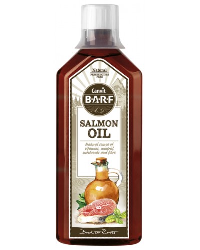 CANVIT BARF SALMON OIL 500ML (Λαμπερο τριχωμα και υγιες δερμα)