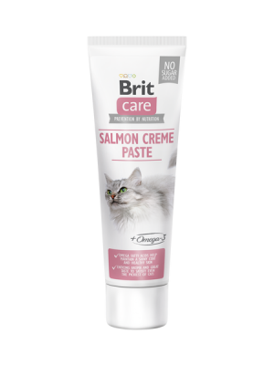 BRIT CARE CAT SALMON CREME PASTE 100GR (ΜΕ ΩΜΕΓΑ 3)