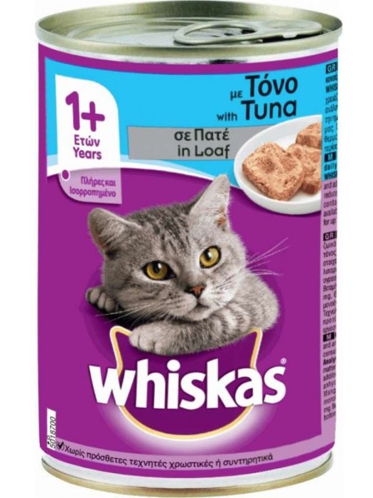 WHISKAS ΠΑΤΕ ΜΕ ΤΟΝΟ 400GR